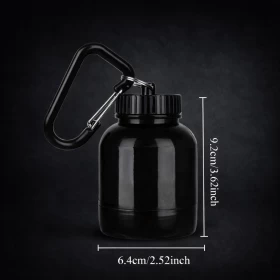 200ML Portable Mini Protein Powder Bottle ( Black )
